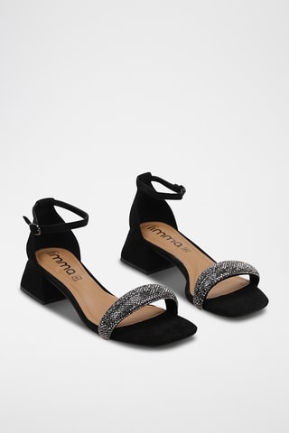 Sandales à talons - Noir
