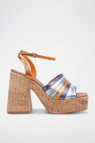 Sandales plateformes - Bleu