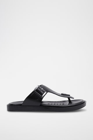 Sandales en cuir - Noir