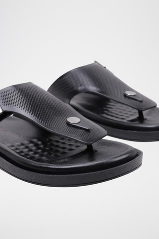 Sandales en cuir - Noir