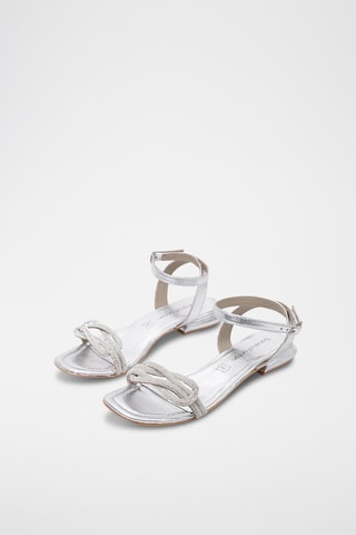 Sandales en cuir - Argenté