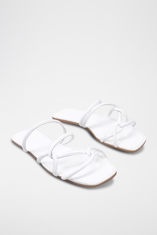 Mules en cuir - Blanc