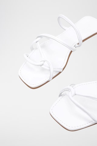 Mules en cuir - Blanc