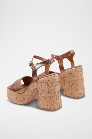Sandales à talons - Doré