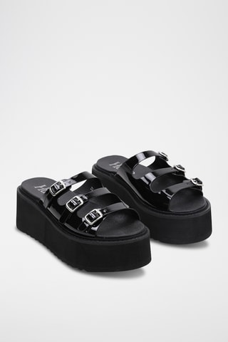 Mules plateformes - Noir