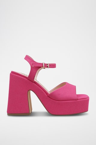 Sandales à talons - Fuchsia