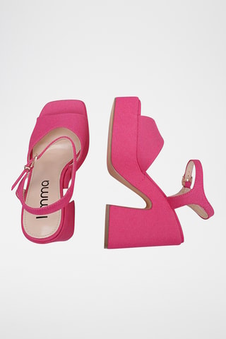 Sandales à talons - Fuchsia