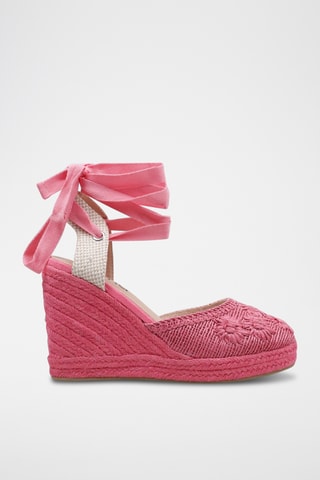 Espadrilles compensées - Fuchsia