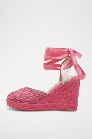 Espadrilles compensées - Fuchsia