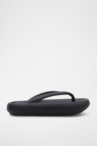 Tongs plateformes - Noir