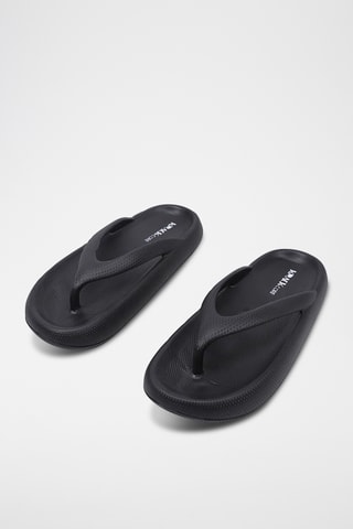 Tongs plateformes - Noir