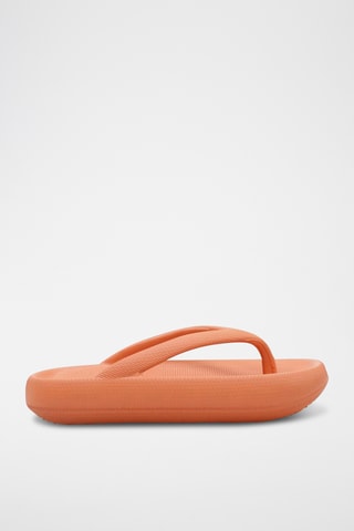 Tongs plateformes - Orange