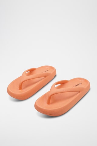 Tongs plateformes - Orange