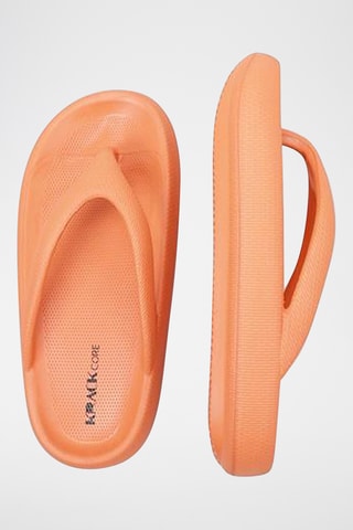 Tongs plateformes - Orange