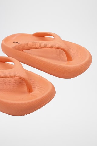 Tongs plateformes - Orange