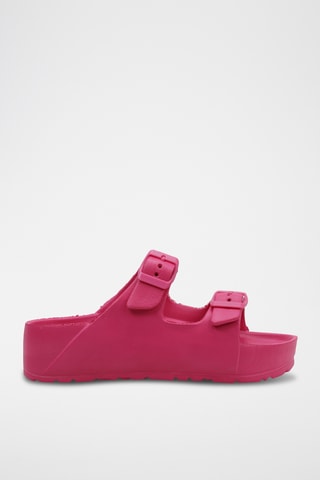 Mules plateformes - Fuchsia