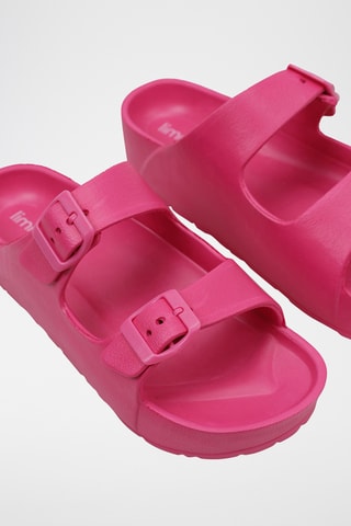 Mules plateformes - Fuchsia