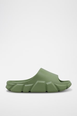 Mules plateformes - Kaki