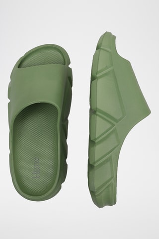 Mules plateformes - Kaki