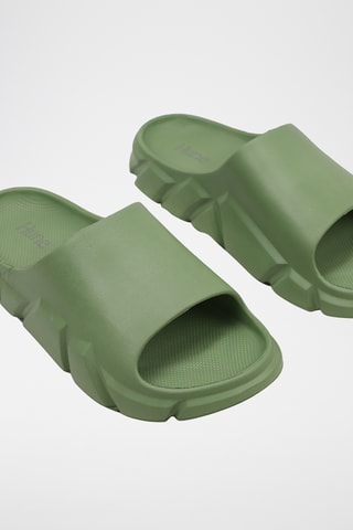 Mules plateformes - Kaki