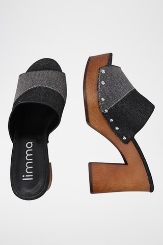 Mules à talon - Noir