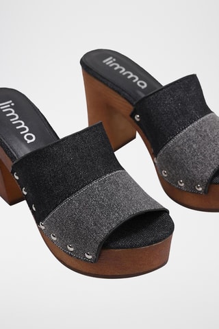 Mules à talon - Noir