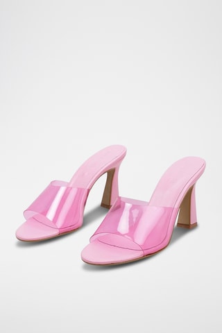 Mules à talons - Fuchsia