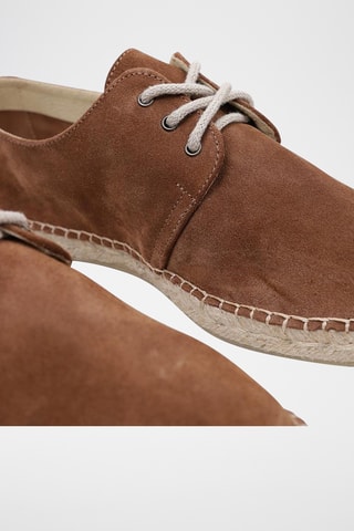 Espadrilles en cuir - Marron