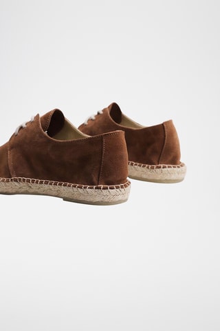 Espadrilles en cuir - Marron