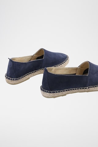 Espadrilles en cuir - Bleu marine