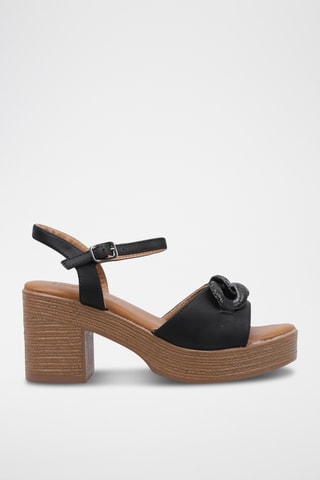 Sandales à talons - Noir