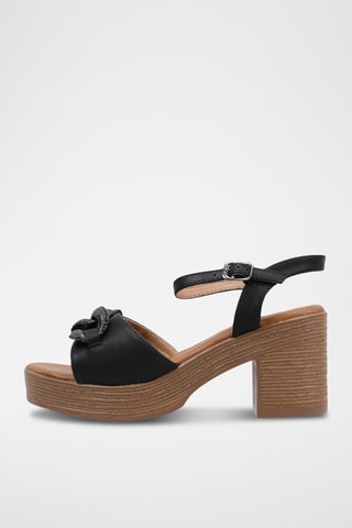 Sandales à talons - Noir