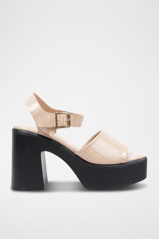 Sandales à talons - Beige