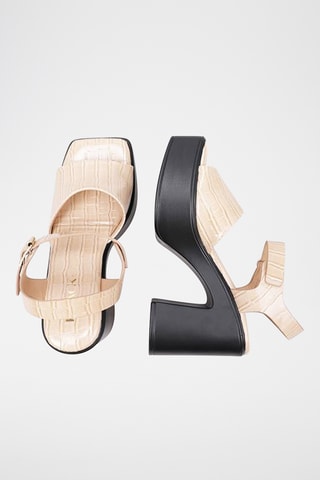 Sandales à talons - Beige