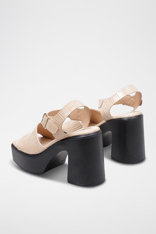 Sandales à talons - Beige