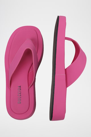 Tongs compensées - Fuchsia