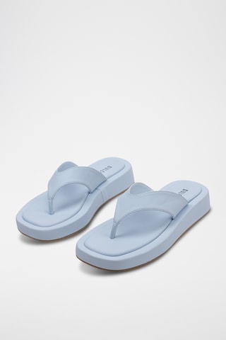 Tongs compensées - Bleu