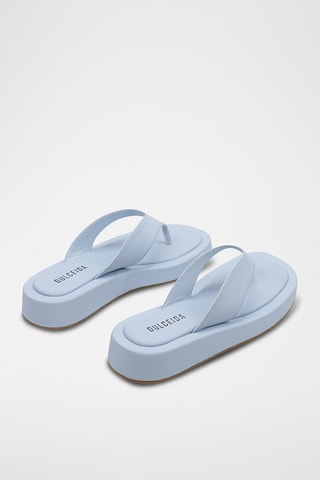 Tongs compensées - Bleu