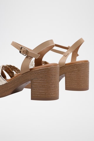 Sandales à talons - Beige