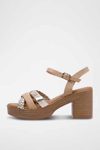 Sandales à talons - Beige