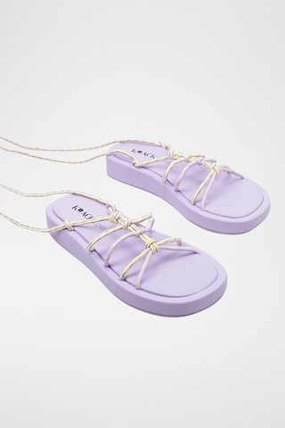 Spartiates compensées - Violet