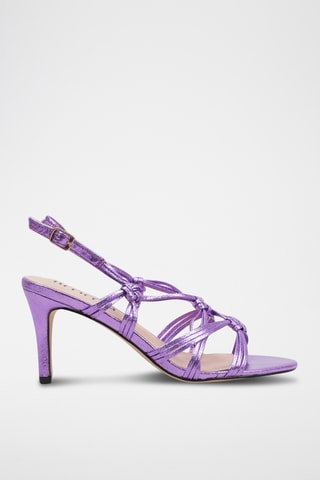 Sandales à talons vernies - Violet