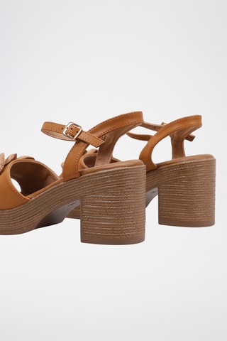 Sandales à talons - Marron