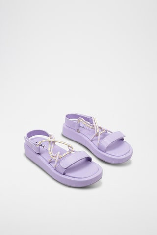 Sandales compensées - Violet