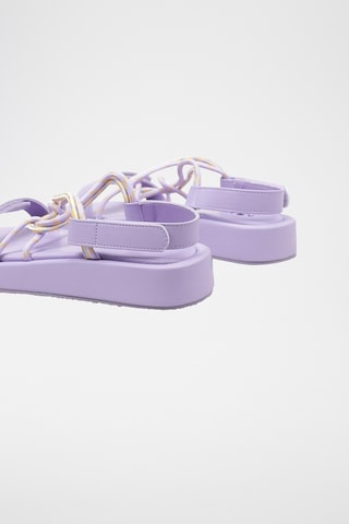 Sandales compensées - Violet
