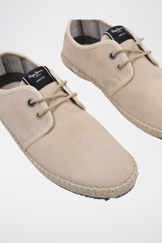 Derbys en cuir - Beige