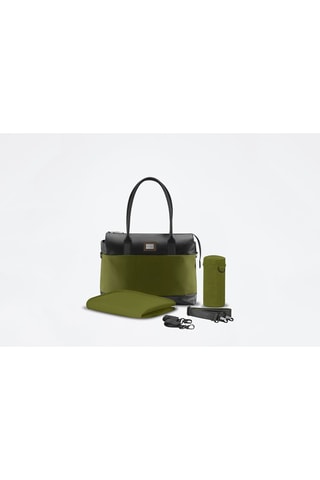 Bolso cambiador Platinum - Marrón y verde