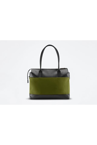 Bolso cambiador Platinum - Marrón y verde