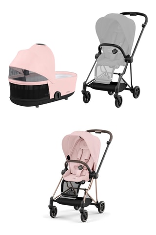 Duo Buggy Mios - Roze - Vanaf de geboorte - T/m 22 kg
