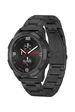 Orologio al quarzo in acciaio - Nero
